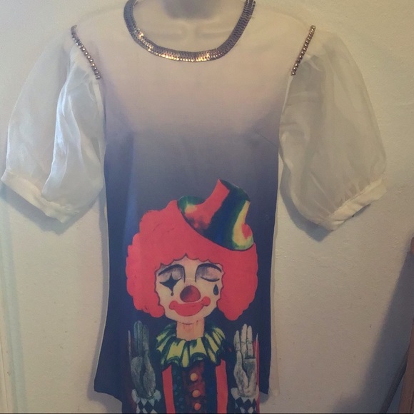 Clowning around Dress with poofy sleeves - Picture 4 of 6